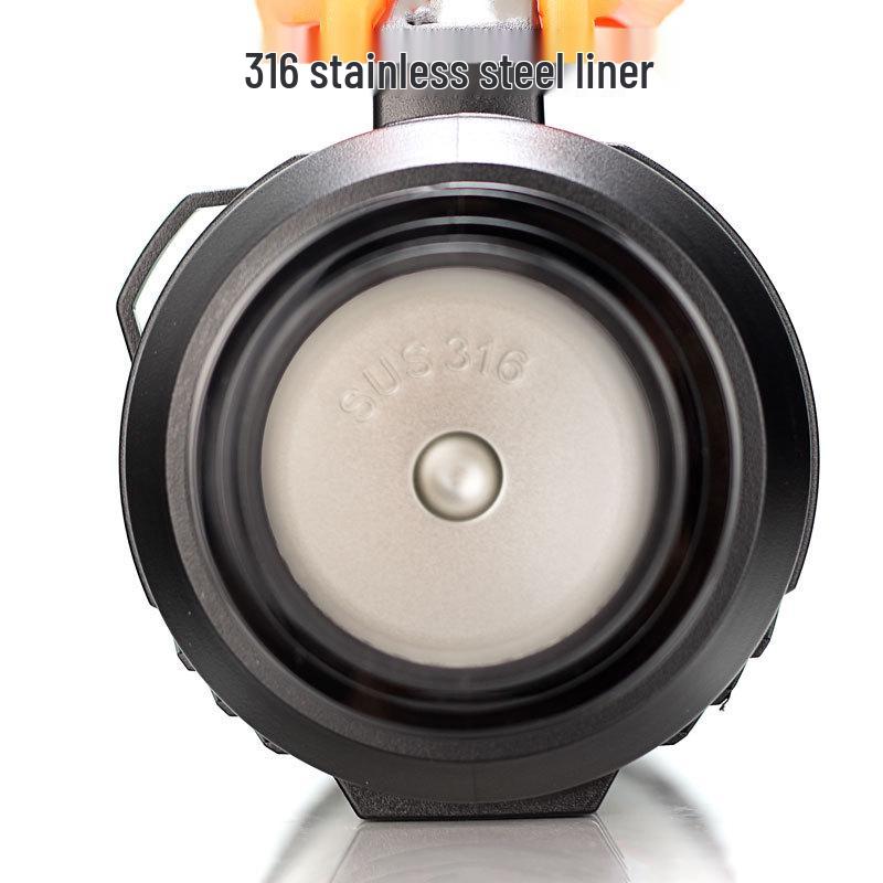 316 Stainless Steel Outdoor Thermos with Tea Separator and Infuser, 2500ml Large Capacity Kettle