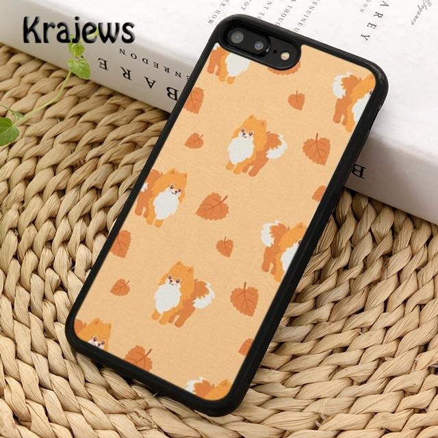 Krajews Pomeranian Puppy Dog Phone Case Cover For iPhone 16 15 14 Plus XS XR 11 12 Mini 13 Pro Max Coque Shell Fundas