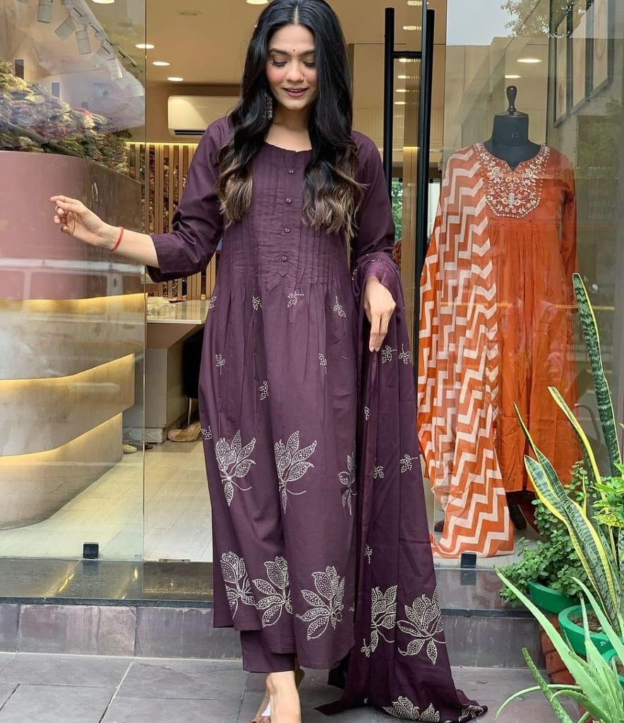 Indian Women Top Tunic Kurta Pant Dupatta Set Bollywood Designer Kurti Salwar Suit Dress