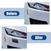 Pack of 2 For Volvo S60 Front Left Right Bumper Headlight Washer Cover Cap Black