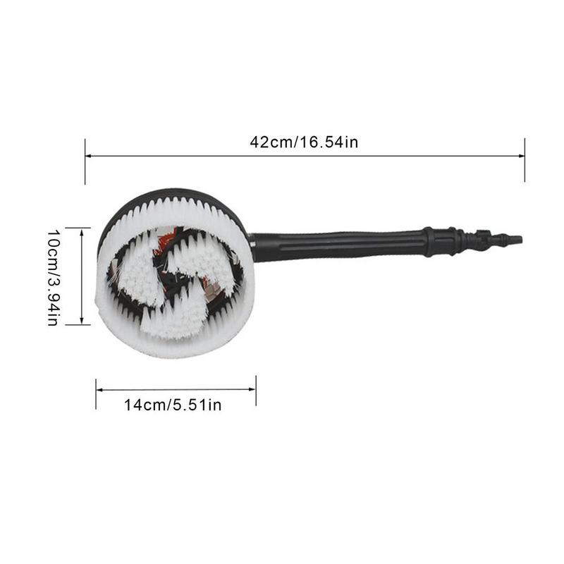 HOT SALE Car Wash Brush Auto Windshield Cleaning Machine High Pressure Rotated Soft Round Shape Brush With Water Hose Adapter