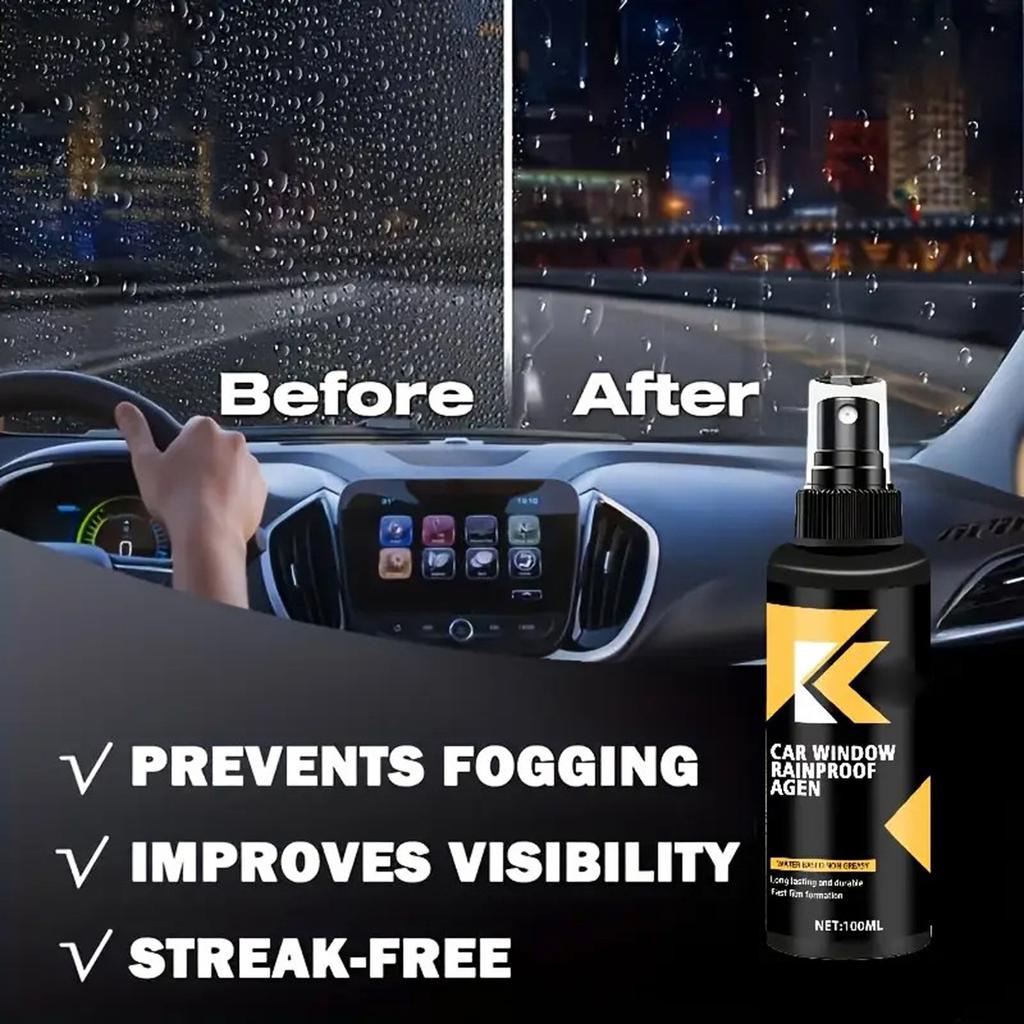 Car Glass Rain Spray Water-resistant Separation Coating Car Windshield And Window Waterproof Liquid(100ml)