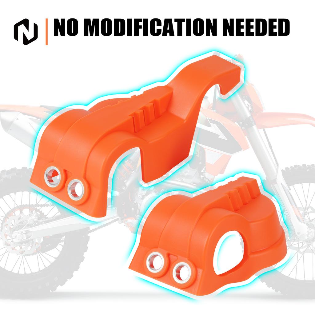 NICECNC For KTM EXC 300 EXC 250 XCW TPI For Husqvarna TE 300 TE 250 FE 350 2016-2024 Front Fork Shoe Guard For GasGas EC 300 250