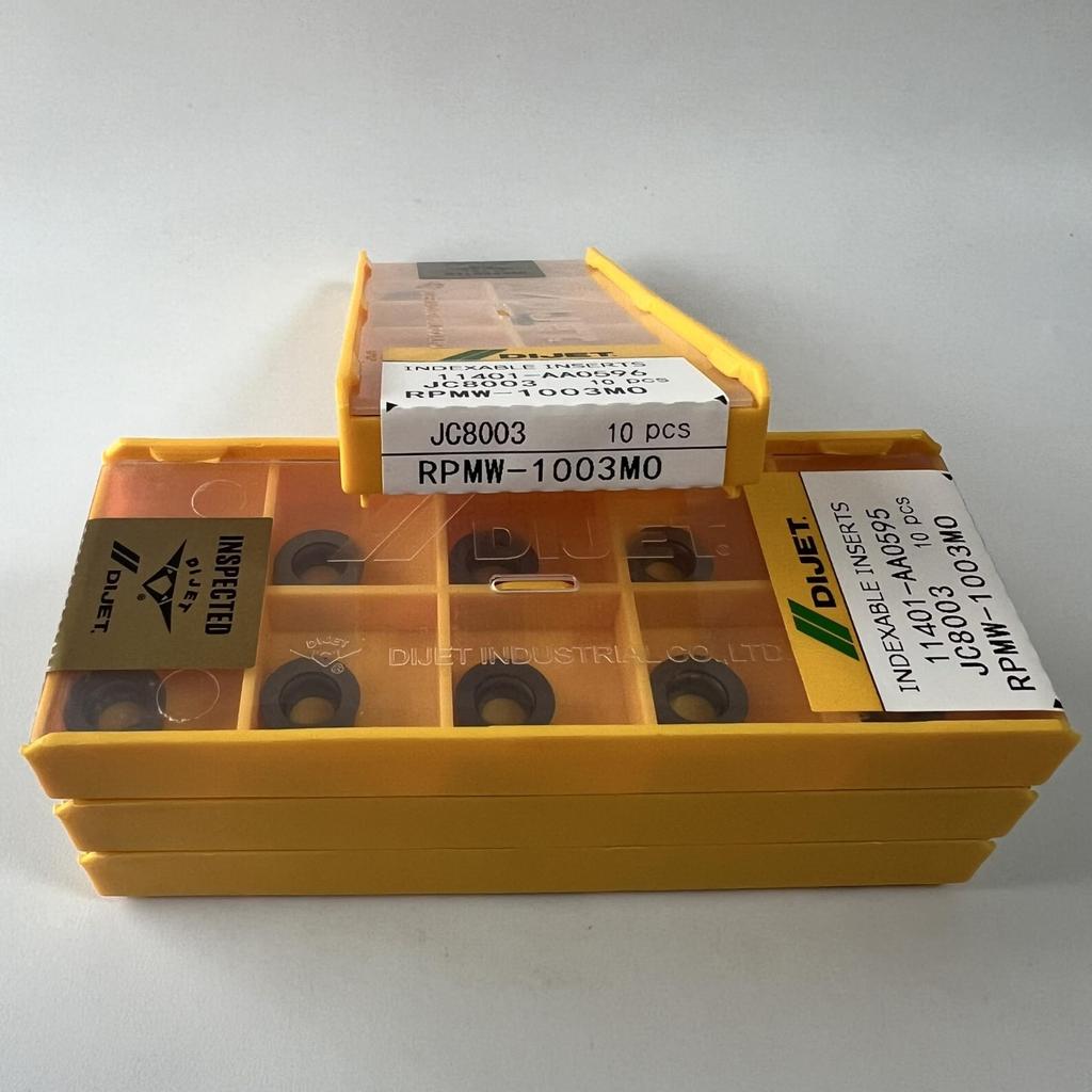 RPMW-1003MO JC8003 / Industrial indexable carbide inserts 10 Pcs