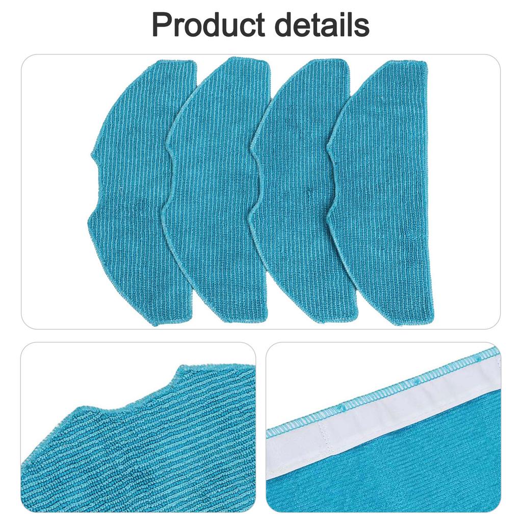4/10 Pcs Mop Cloths For Tapo RV10 Plus, For Tapo RV10  For Tapo RVA300 Household Supplies Cleaning Vacuum Parts Accessory