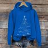 Ladies' Christmas Printed Casual Long Sleeved Round Neck Sports Hoodie Top