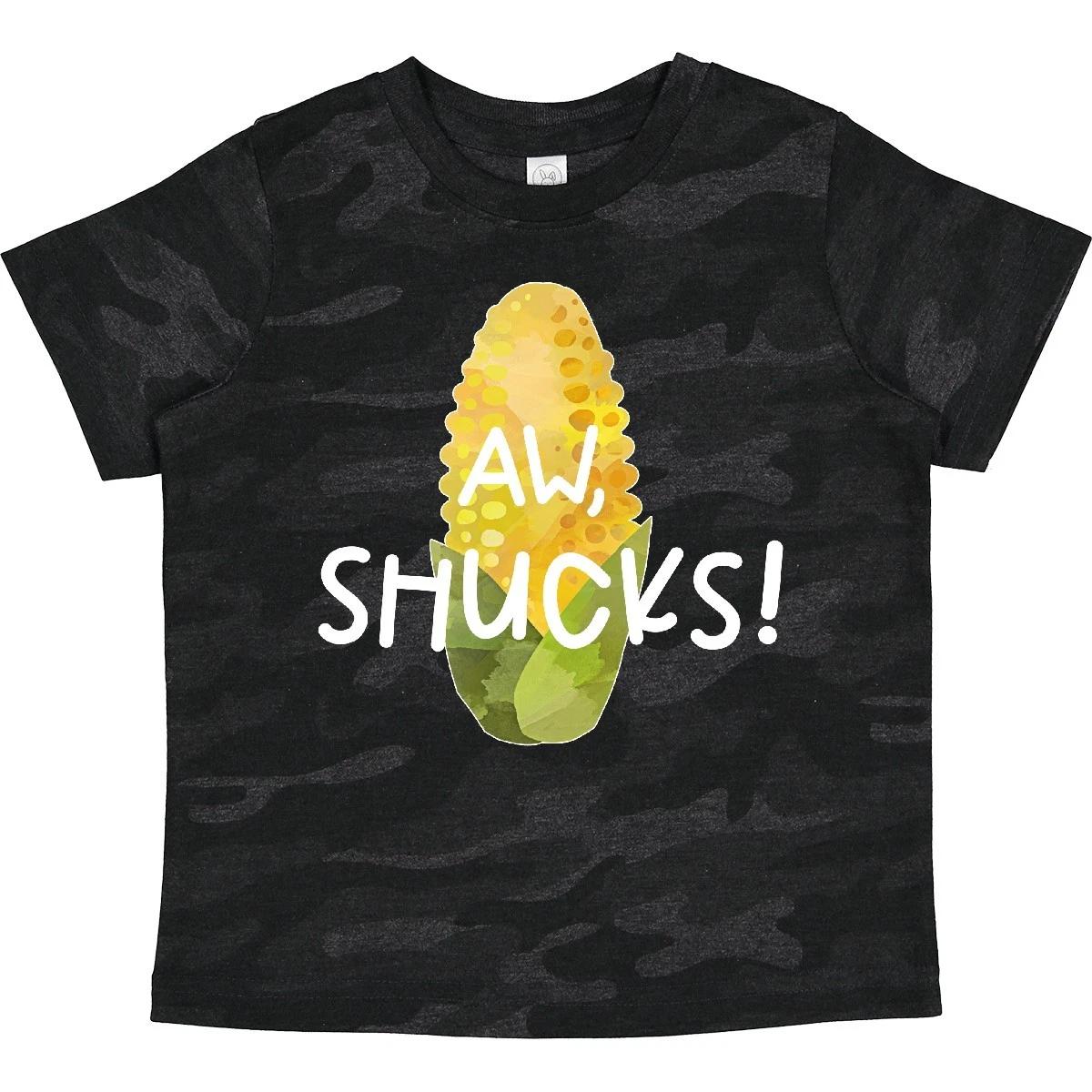 

Inktastic Aw, Shucks! Corn On The Cob Humor Toddler T-Shirt Farming Farm Harvest 160
