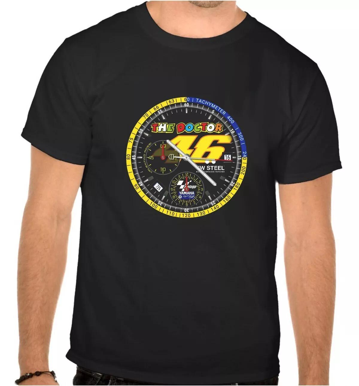 

46 THE DOCTOR VALENTINO ROSSI PILOT Black T-SHIRT -1091- XL