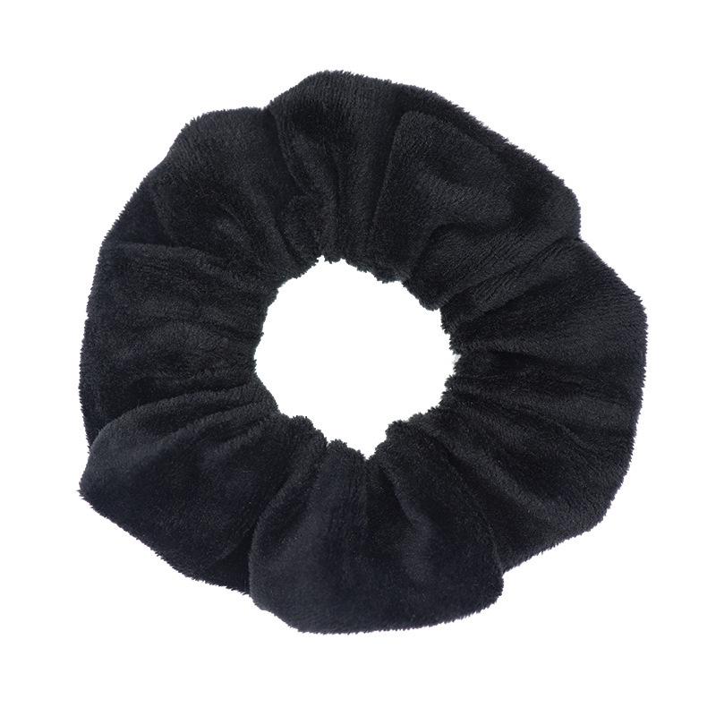 Korean Retro Plush Scrunchie for Girls - Jennie-Inspired Thick Ins Style Hair Tie