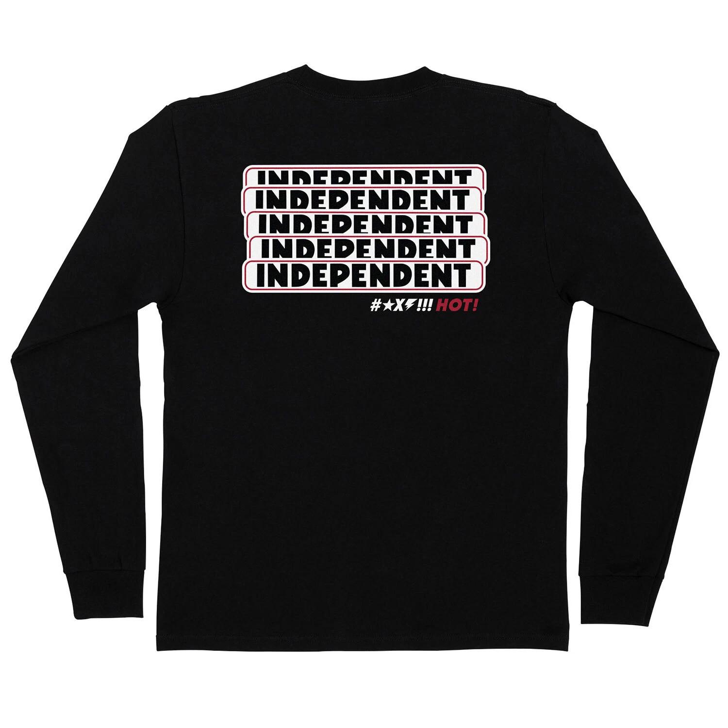 Independent Skateboard Trucks Longsleeve Shirt FN Hot Bar Stack Black S
