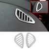 For Chevrolet Cruze 16-19 Silver Steel Left And Right Air Outlet Vent Cover Trim
