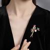 Elegant Chinese Style Colorful Magpie Pearl Brooch - Unique Women's Niche Design Pin Accessory