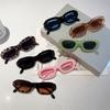 Luxury Brand Designer Small Frame Sunglasses Women Vintage Fashion Sun Glasses For Men Trendy Punk Rivet Hip Hop Shades Uv400