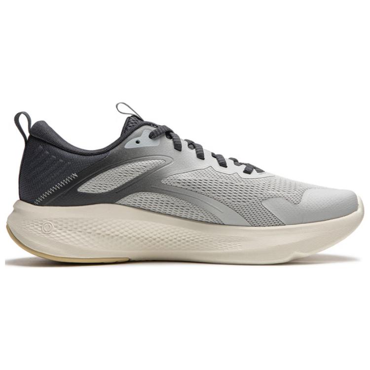 Li Ning Cloudy Thick Sole Height Increasing Rebound Support Wear Resistant Lightweight Breathable Non Slip Low Top Casual Shoes Men sneaker AGLU259-3
