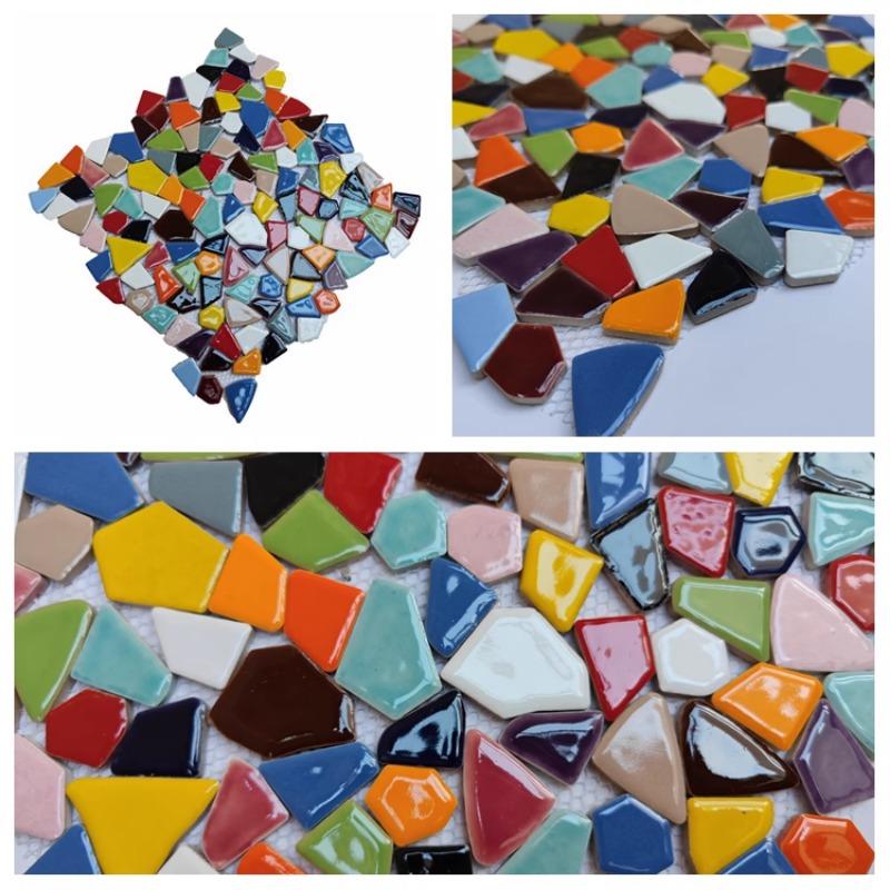 Azulejos Cerâmicos Coloridos 30x30cm com Pedrisco Grátis para Jardim Piscina Parede de Fundo Mosaico Azulejos Resistentes ao Desgaste Decoração