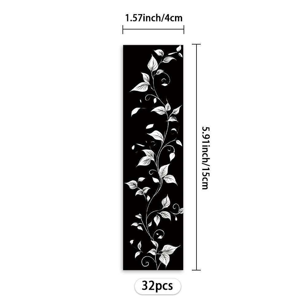 32pcs, Black and White Minimalist Line Bookmarks for Teachers, Readers and Book Lovers, Bookmarks, Gifts, Parties, Birthdays