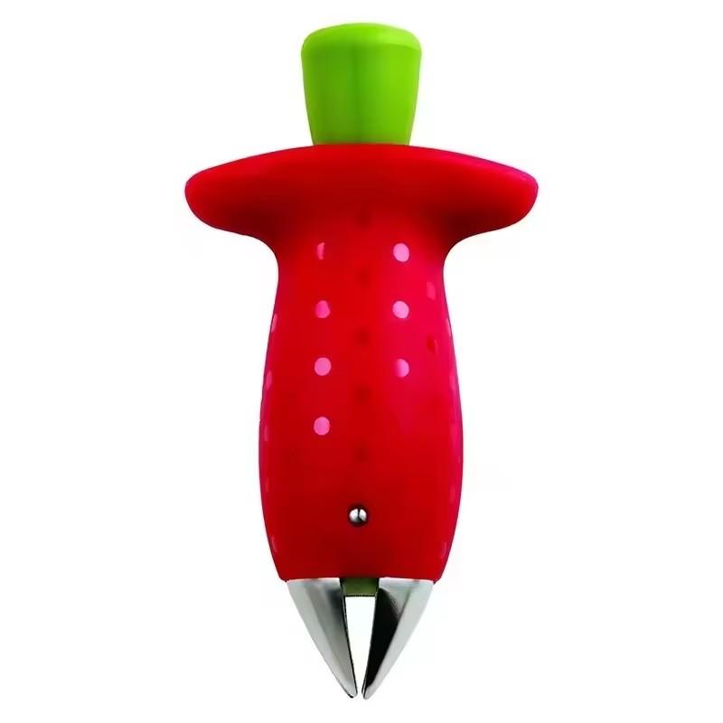 

Strawberry Huller Pineapple Cutters Novel Tomato Stalks Remover Fruit Knife Useful Strawberry Leaf Cleaner Kitchen Accessories (As shown-20122)-