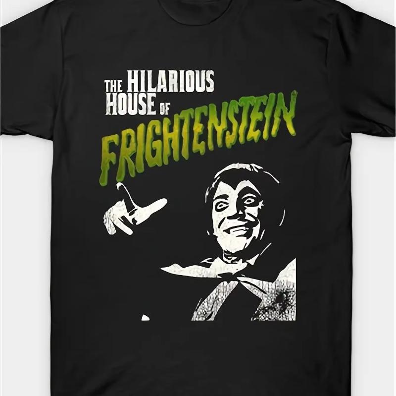Spring and summer mens Frankenstein monster Tshirt island fun loose casual Halloween party costume Dracula style dress up