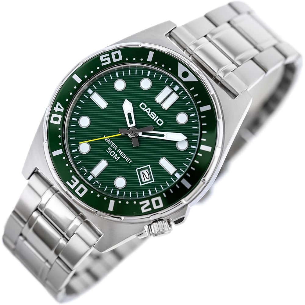 Casio Watch: Silver MTD-135D-3AVDF