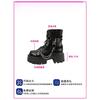 Sweet and cool thick-soled Martin boots for women's 2 autumn new black versatile locomotive boots heightening short boots tide