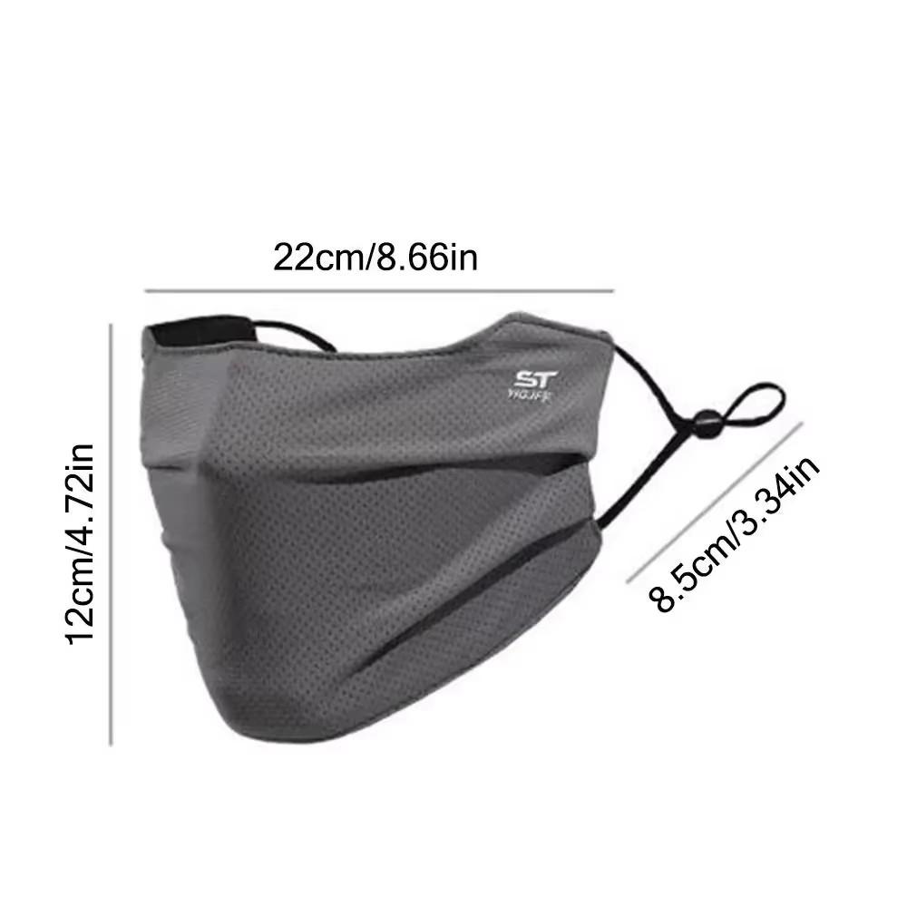 Cooling Mask for Women Men Ice Silk Driving Summer Face Cover Lightweight Washable Breathable Cycling Ice Silk Shopping Sun Mask