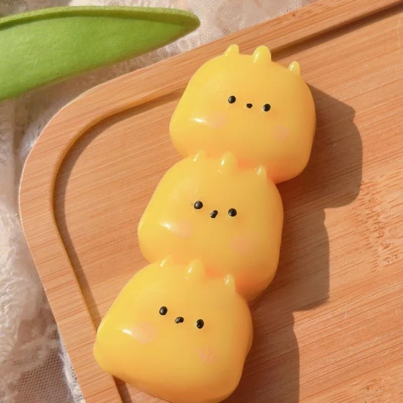 Kawaii Taba Squishy Mini Cartoon Triple Plush Piglet Three Panda Bears Mochi Soft Anti-Stress Girl Gift Hand Relaxation Toy