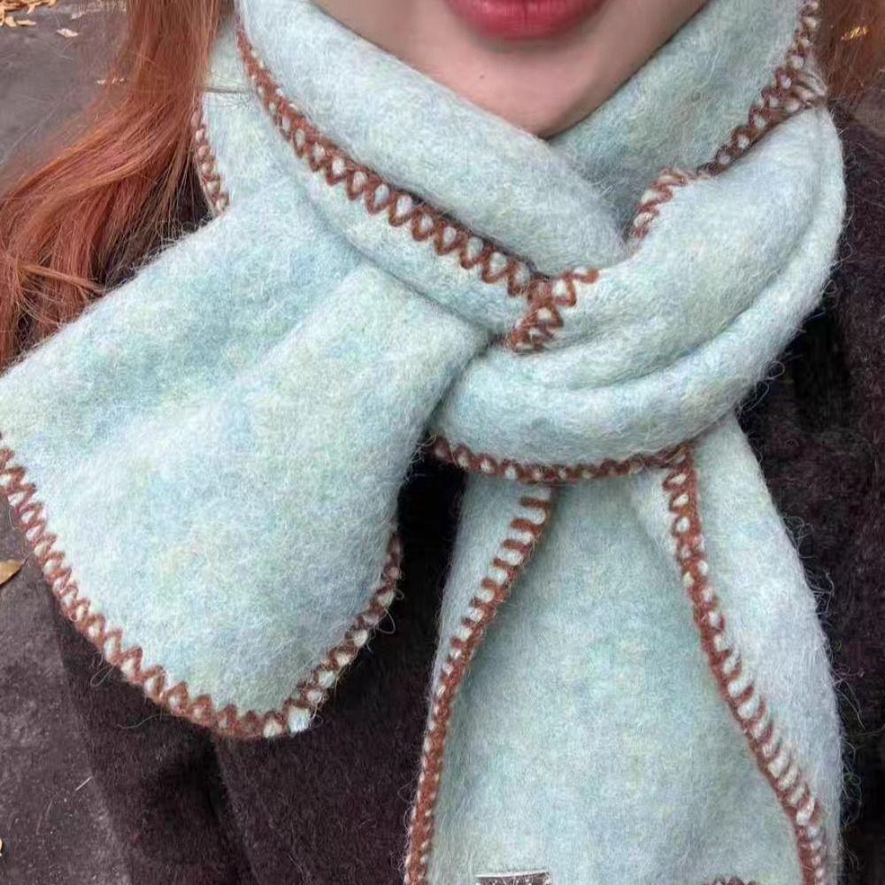 Soft Winter Cashmere Scarf Winter Warm Motorcycle Scarf Advanced Thermal Neck Warmer  Autumn Winter