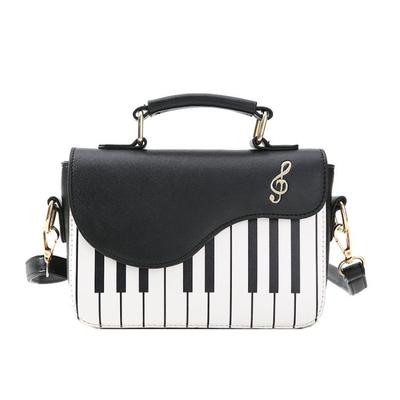 Mode femmes sacs à bandoulière Style Piano dame sac en cuir PU sacs à main décontracté femme filles fourre-tout sacs portefeuille portefeuille sac à rabat
