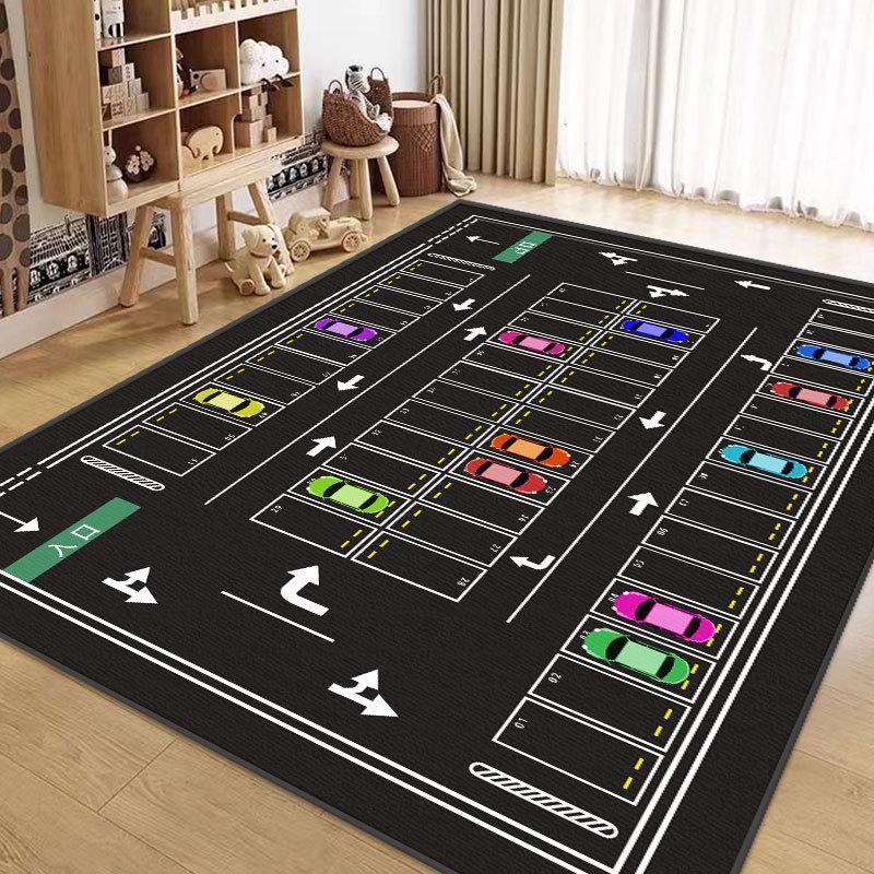 Children's Playroom Cartoon Carpet and Reading Mat