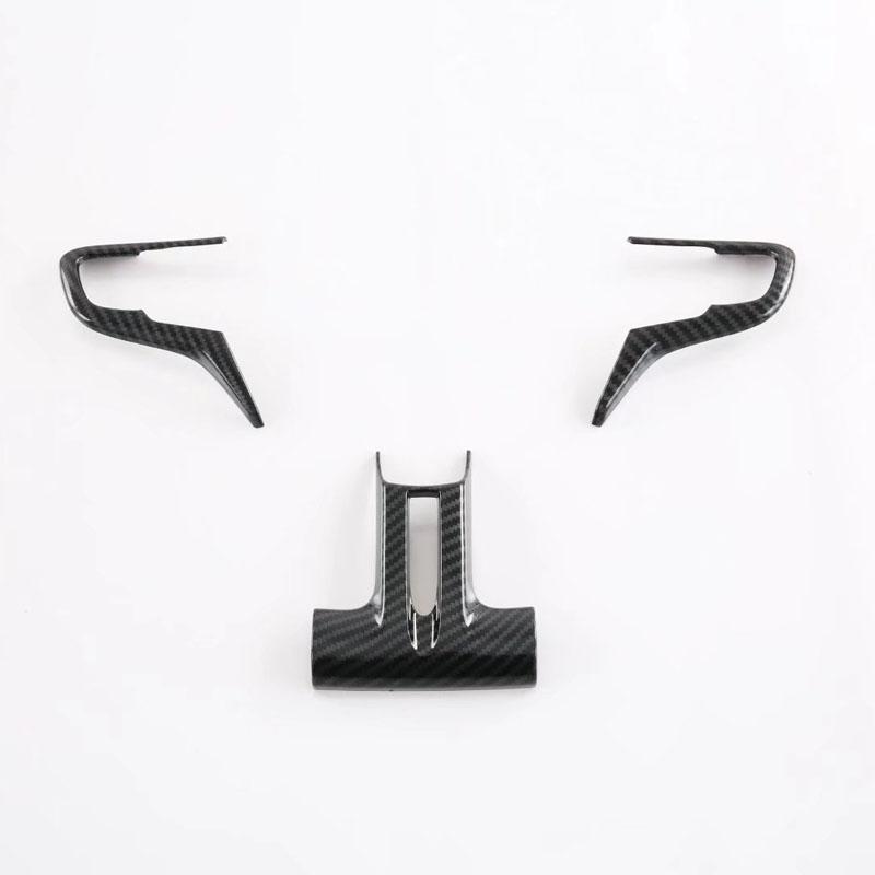 For GAC Empow   Steering Wheel Switch Button Frame Cover Trims ABS Carbon Fiber Garnish Car Interior Accessories ABS Carbon