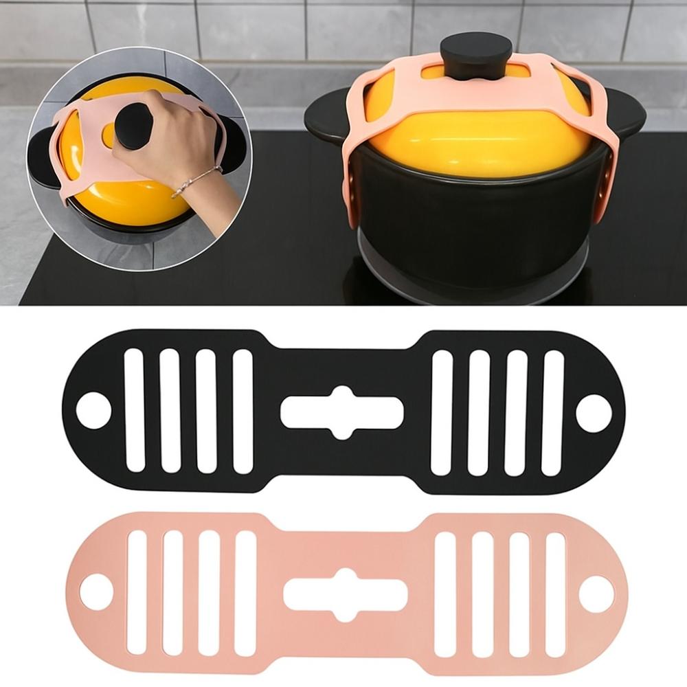 Heat-Resistant Lid  Fixing Band Elastic Pot Lid Holder Lunchbox Lid Strap  Food Container