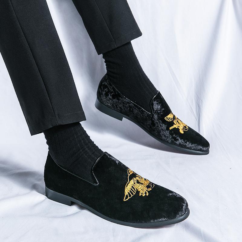 Wiosna i jesień 22 roku, nowe haftowane codzienne buty do chodzenia, leniwe buty Doudou