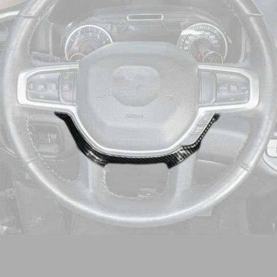 Carbon Steering Wheel Cover Trim Accessories For Dodge Ram 1500/2500/3500 19-25
