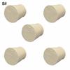 5Pcs Solid Rubber Stoppers Plug Bungs Laboratory Bottle Tube Sealed Lid Corks