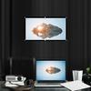 16:9 Thicken Portable Non Crease Soft White Polyester Projector Curtain Projection Screen 1.4-2.3 Meters Viewing Distance (40in )