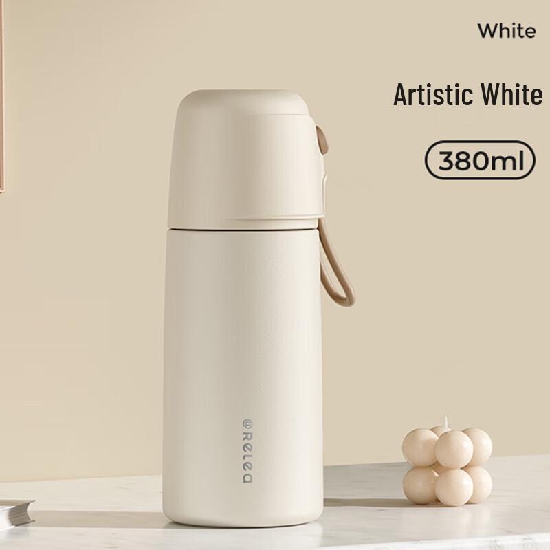 RELEA 380ml Stainless Steel Portable Insulated Tea Mug 380ml