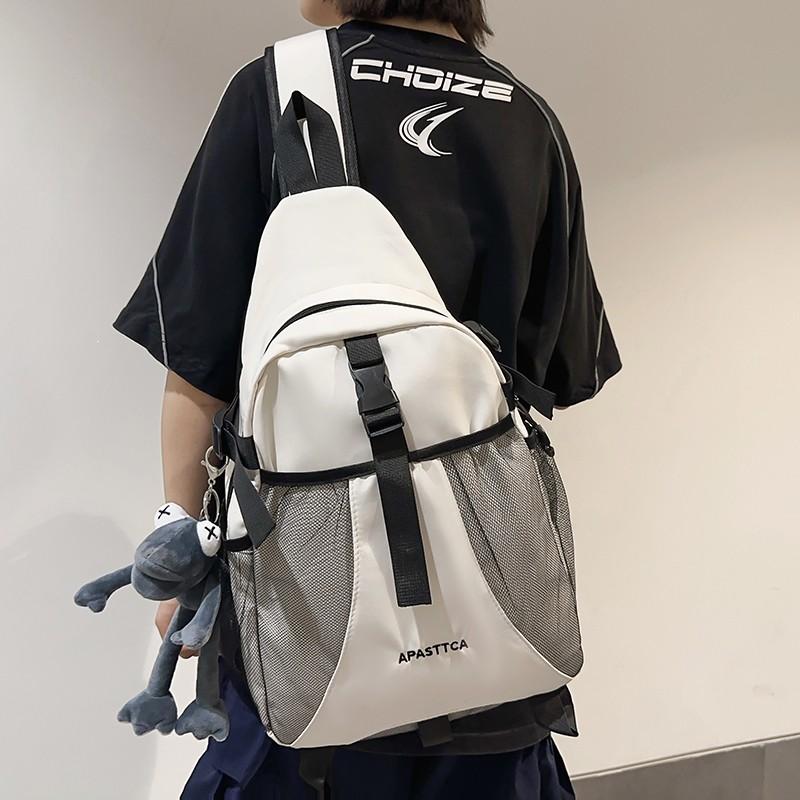 Unisex Trendy Backpack Hot-selling Item High Capacity Waterproof Sports Leisure Light Beautiful Student Bag