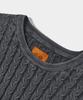 Dimiteulibeullaeg Vlad Vintage Dyed Cable Short Sleeve Knit_Black