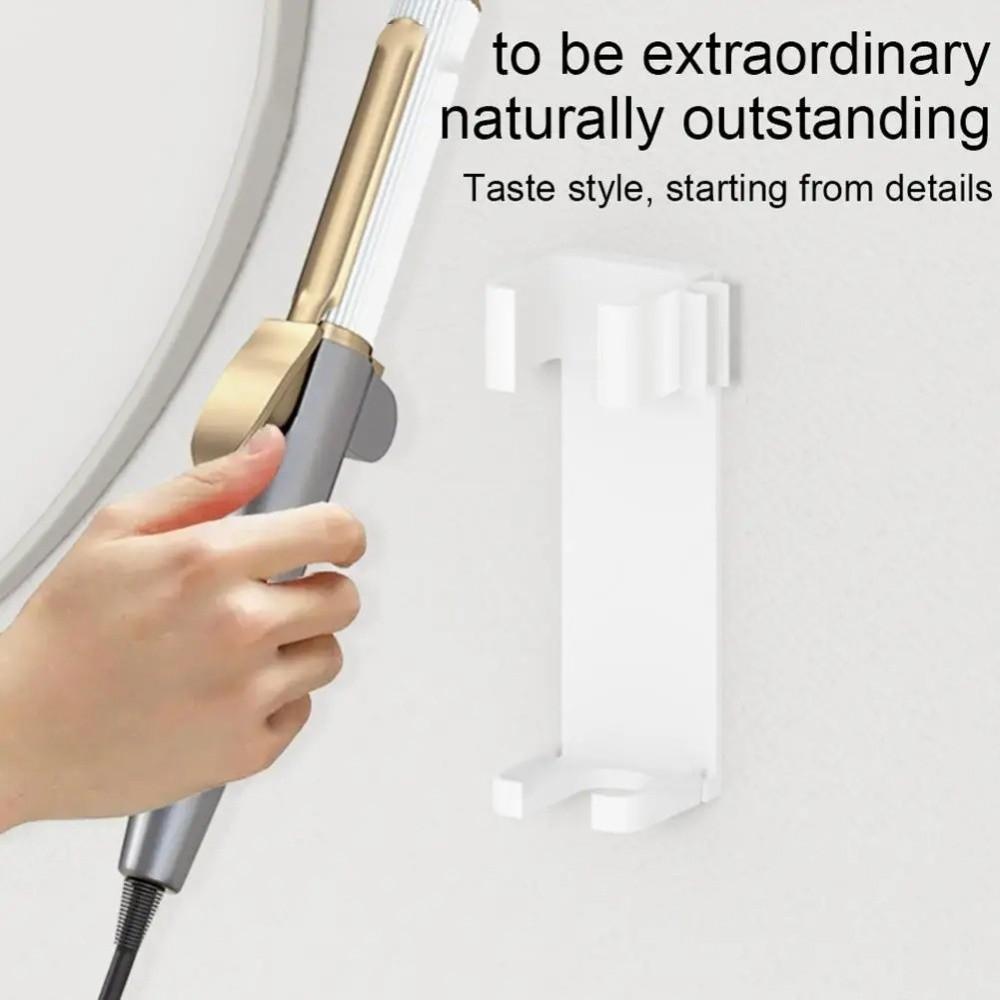 Durable Curly Hair Sticks Holder with Double-sided Tape Bathroom Items Organizer  Dormitory
