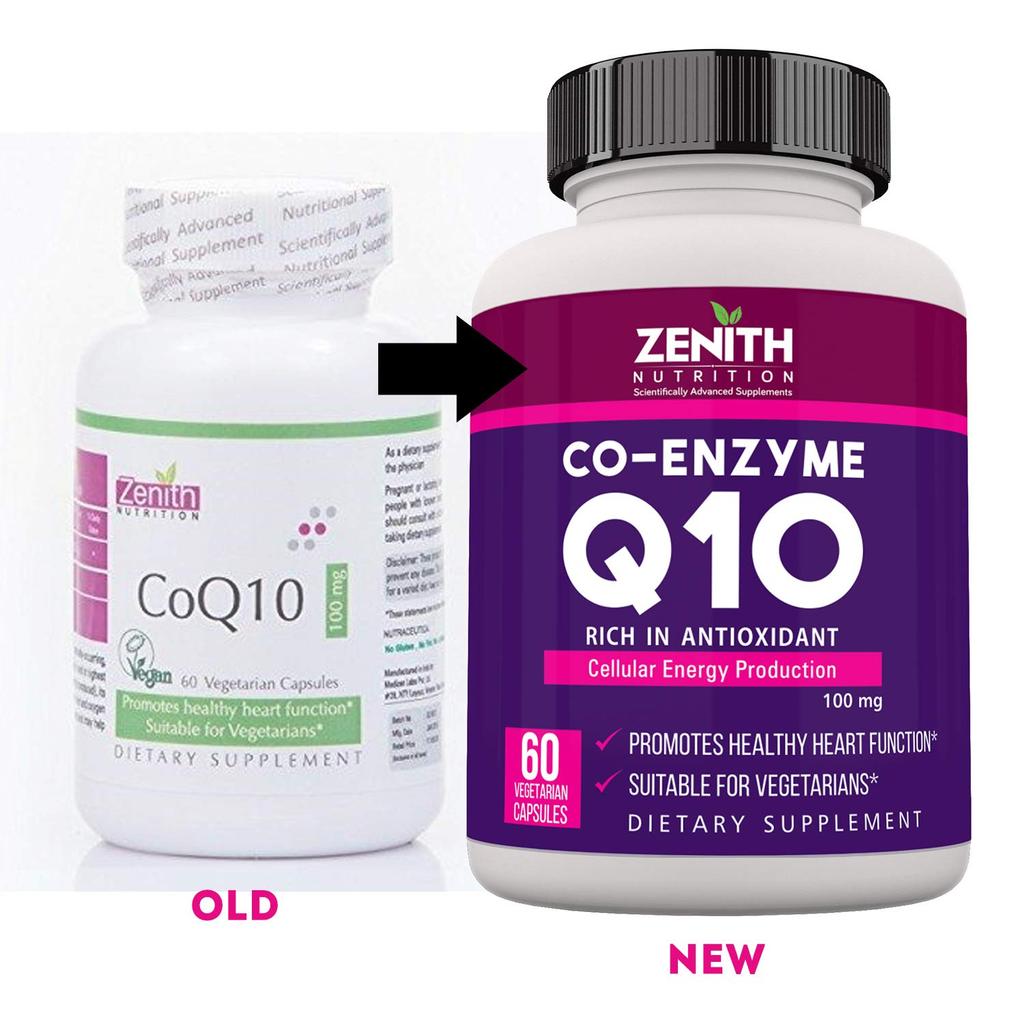 Zenith Nutrition CoQ10 100mg - 60 Capsules