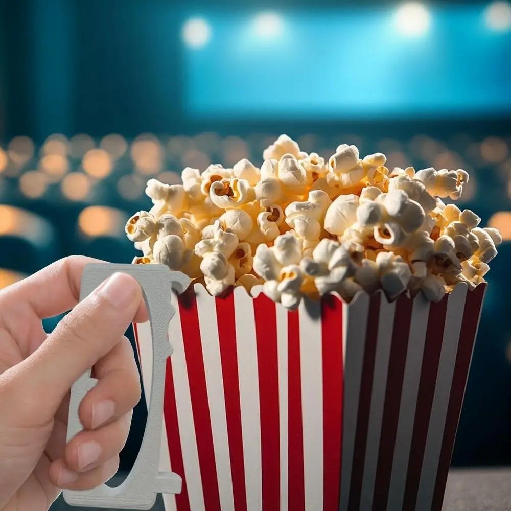 Suport gustări Găleată popcorn Mâner Portabil Suport orez expandat Suport gustări mâini libere Cinema