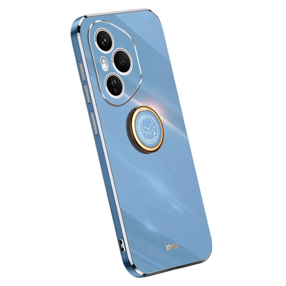 XINLI For Honor 400 Pro 5G (Global) Case Ring Kickstand Electroplating TPU Phone Cover
