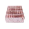 Kosmetik-Organizer-Schrank, 36 Fächer, waschbarer Acryl-Make-up-Aufbewahrungskoffer für falsche Wimpern, Rosa