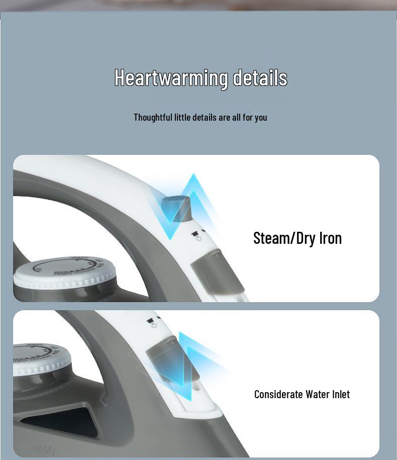 High-Power Smart Handheld Steam Iron with Dual-Use Sterilization