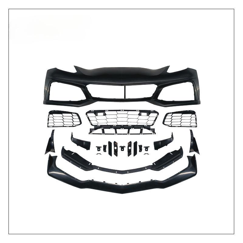 Compatible with 2014-2019 Corvette C7 ZR1, Classic Front Bumper, and Rear Louvers.