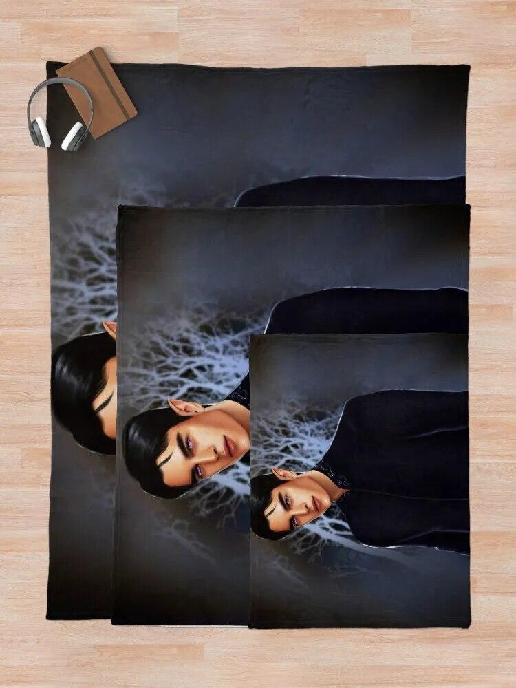 Rhysand from ACOTAR seriesThrow Blanket Large Blanket