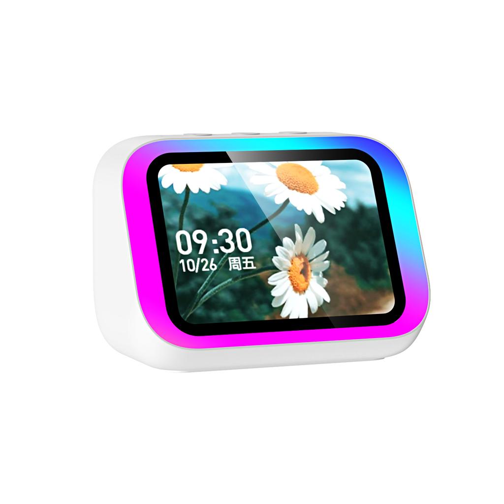 New TF26 Pro Smart Speaker 4.0inches TFT Bluetooth Audio LED Display HD Hands-free Calling Playback Voice Assistant Multi-functional Device