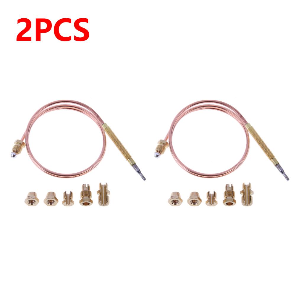 1-5 pz Valvola Termocoppia Universale a Gas 60/120cm Sostituzione Termocoppia per Camino per Scaldabagno, Bollitore da Tè con 5 Parti Fisse