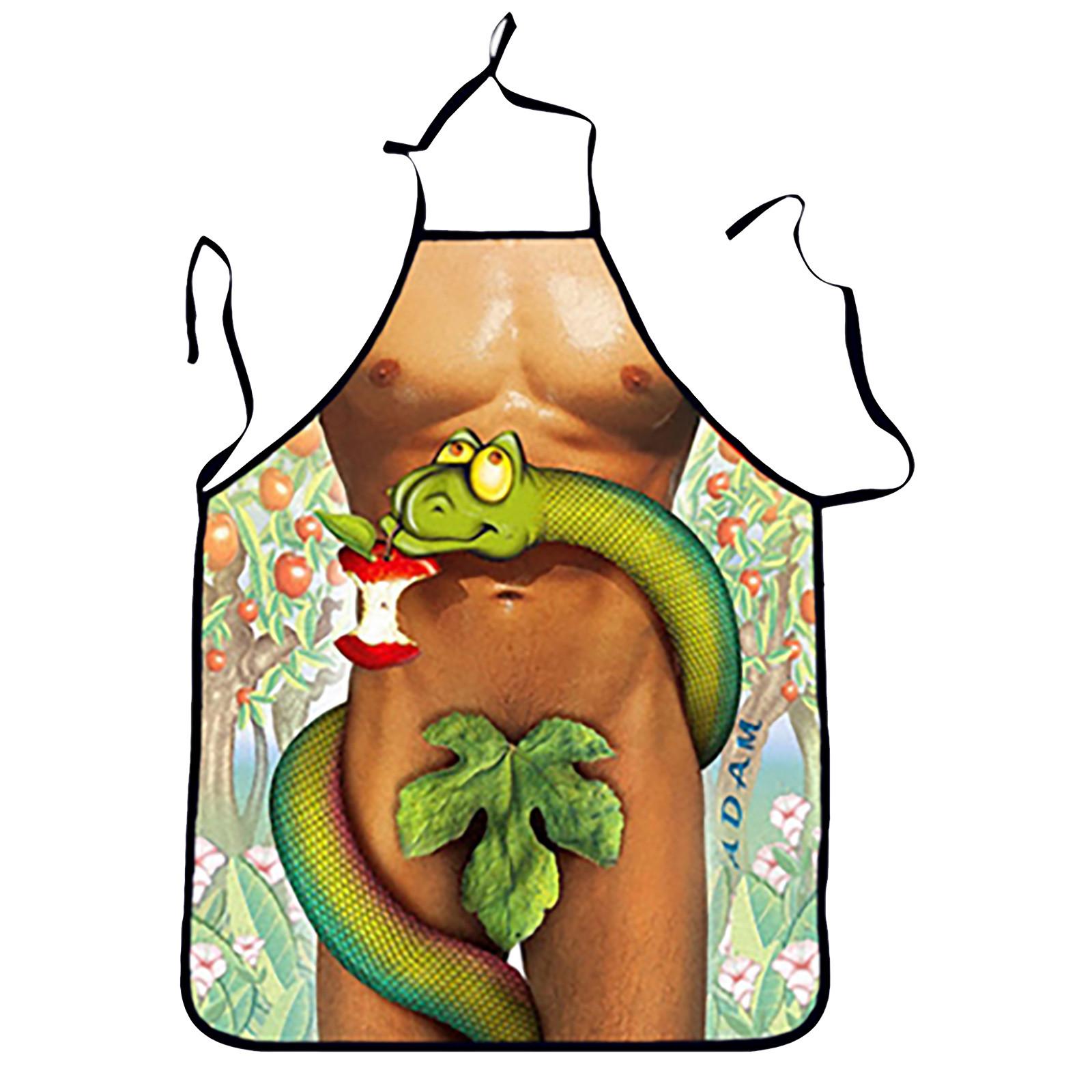 

1 шт., кухонный фартук для взрослых, бытовой фартук для чистки с принтом