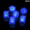 5/10pcs Led Ice Cube Waterproof Multicolor Flashing Glow in The Dark Ice Cube for Wedding Party Wine Bar Drinking Decoration